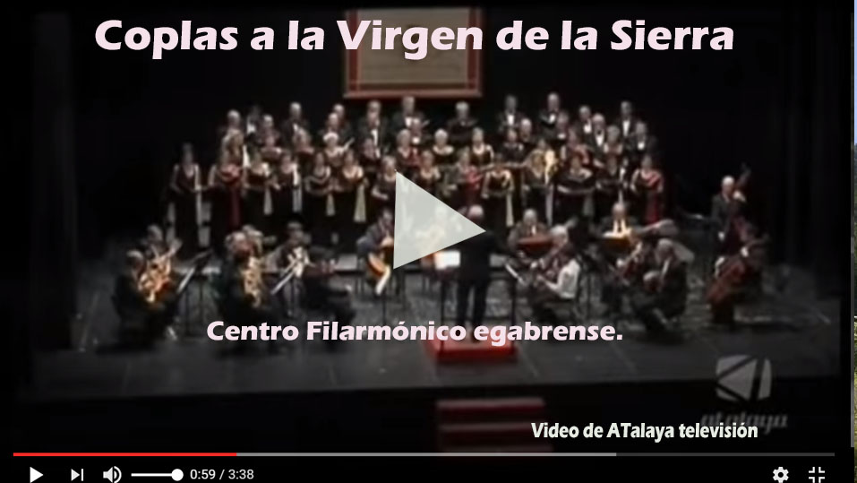 «Coplas a la Virgen de la Sierra por el centro filarmónico egabrense